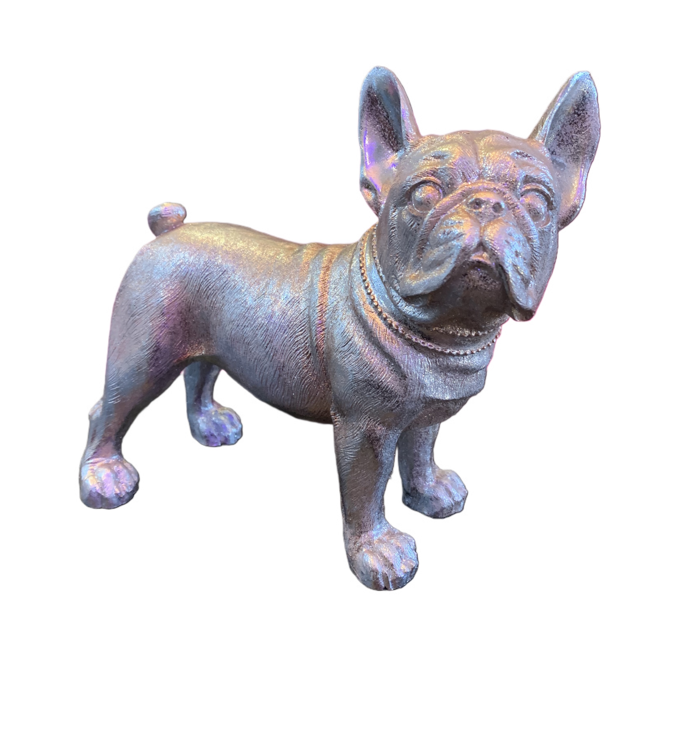 Perro decorativo BULL DOG Frances color perlado